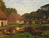 Claude Monet Farmyard in Normandy painting